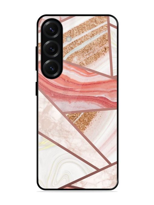 Rosy Mosaic Glossy Soft Edge Case for Samsung Galaxy S25 (5G)