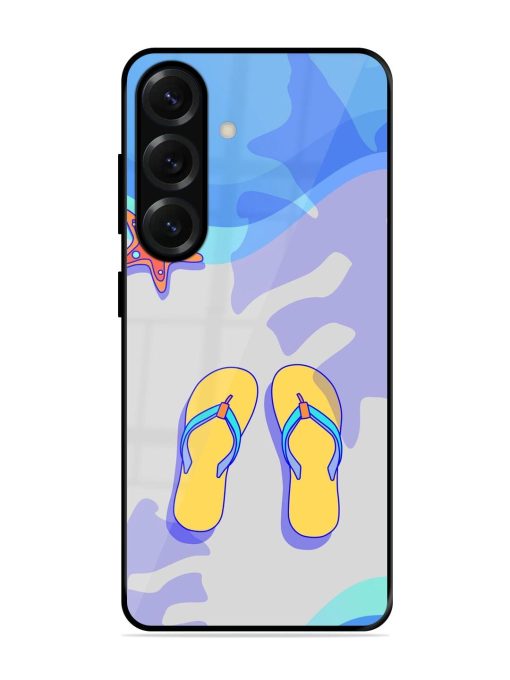 Sandy Toes And Salty Seas Glossy Soft Edge Case for Samsung Galaxy S25 (5G)