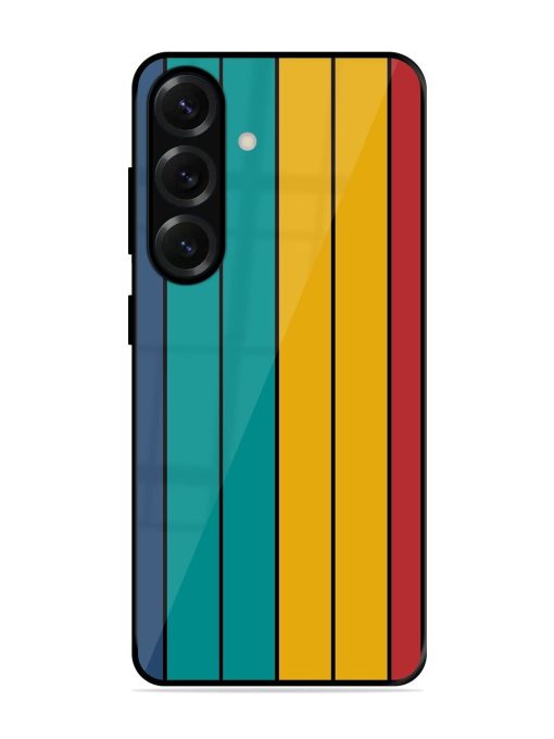 Retro Stripes Glossy Soft Edge Case for Samsung Galaxy S25 (5G)