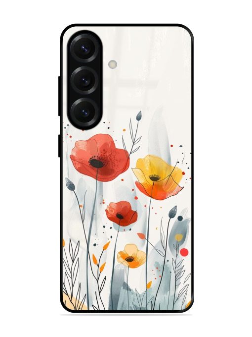 Poppy Fields Glossy Soft Edge Case for Samsung Galaxy S25 (5G)