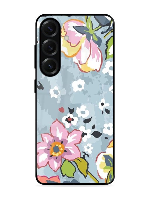Floral Fantasy Glossy Soft Edge Case for Samsung Galaxy S25 (5G)