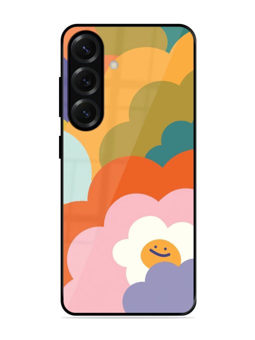 Happy Flower Power Glossy Soft Edge Case for Samsung Galaxy S25 (5G)