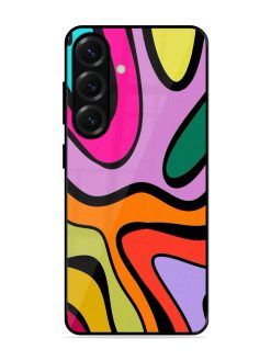 Groovy Swirls Glossy Soft Edge Case for Samsung Galaxy S25 (5G)