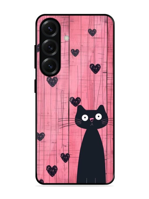 Feline Valentine'S Day Glossy Soft Edge Case for Samsung Galaxy S25 (5G)