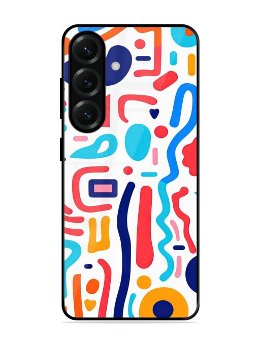Whimsical Doodle Chaos Glossy Soft Edge Case for Samsung Galaxy S25 (5G)