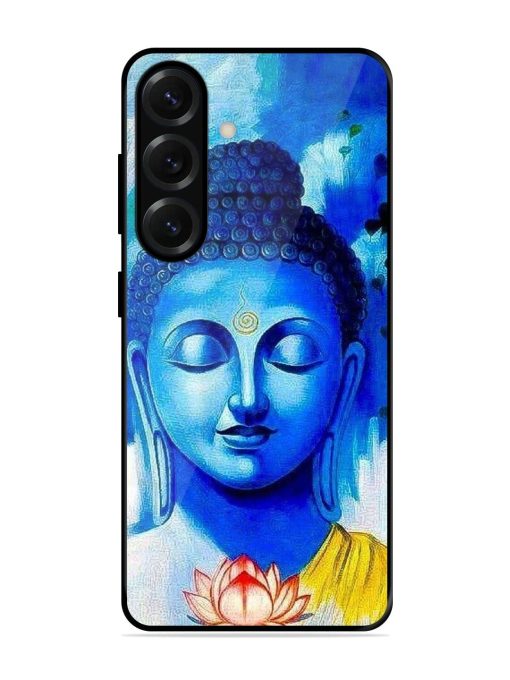 Serene Buddha With Lotus Glossy Soft Edge Case for Samsung Galaxy S25 (5G)