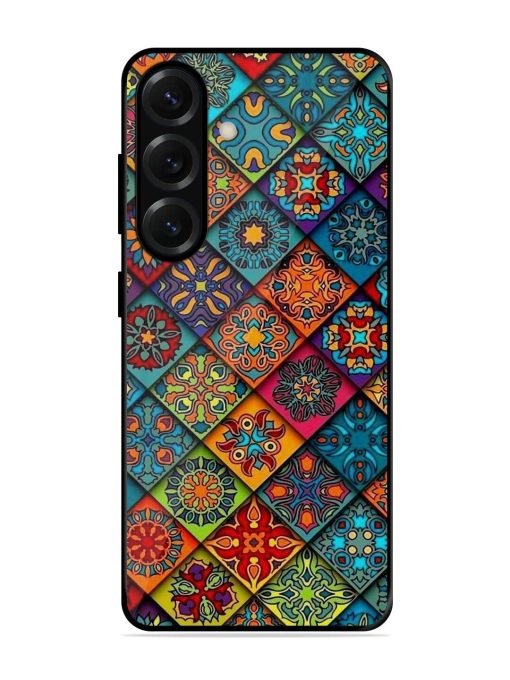 Patchwork Mandala Mosaic Glossy Soft Edge Case for Samsung Galaxy S25 (5G)