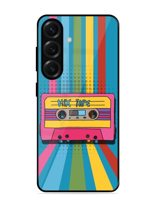 Retro Cassette Tapes Glossy Soft Edge Case for Samsung Galaxy S25 (5G)