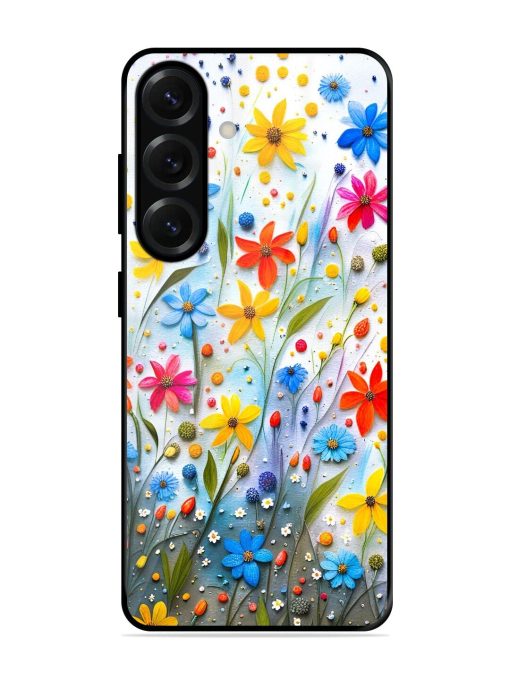 Vibrant Floral Glossy Soft Edge Case for Samsung Galaxy S25 Plus (5G)