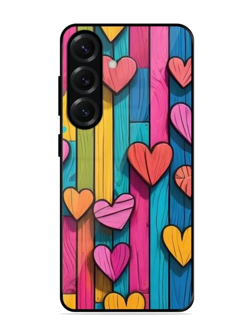 Rainbow Of Hearts Glossy Soft Edge Case for Samsung Galaxy S25 Plus (5G)