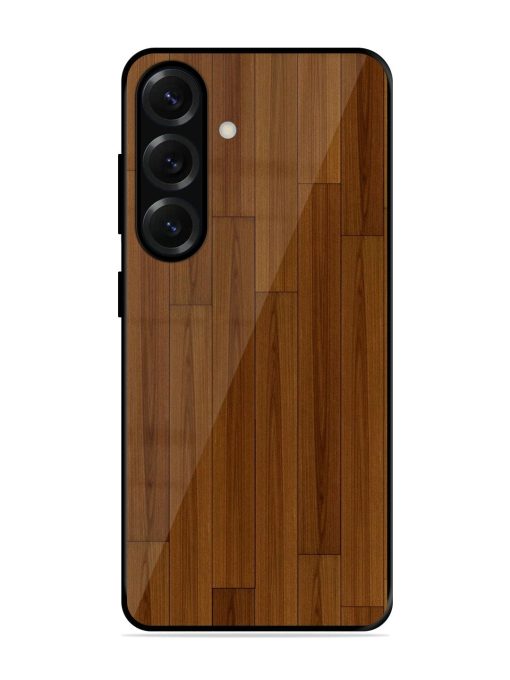 Warm Woodgrain Glossy Soft Edge Case for Samsung Galaxy S25 Plus (5G)