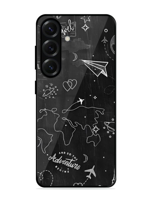 Wanderlust Sketchbook Glossy Soft Edge Case for Samsung Galaxy S25 Plus (5G)