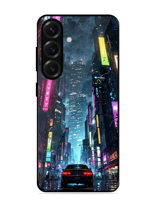Neon Nightscape Glossy Soft Edge Case for Samsung Galaxy S25 Plus (5G)