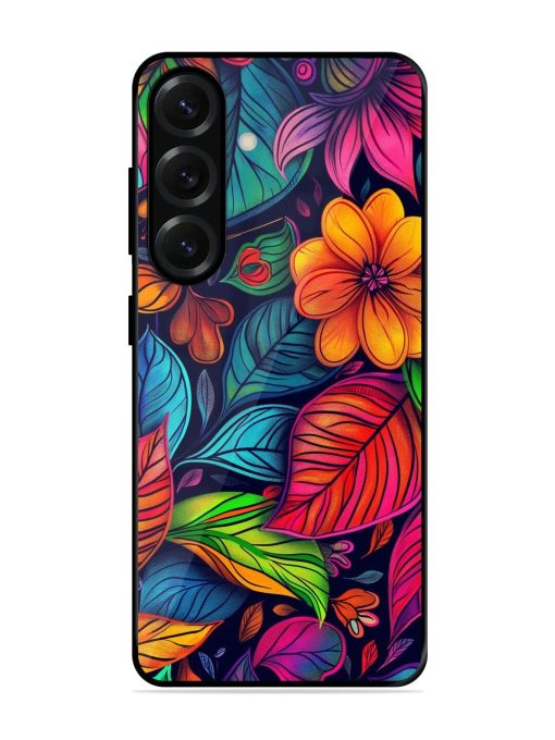 Rainbow Of Blooms Glossy Soft Edge Case for Samsung Galaxy S25 Plus (5G)