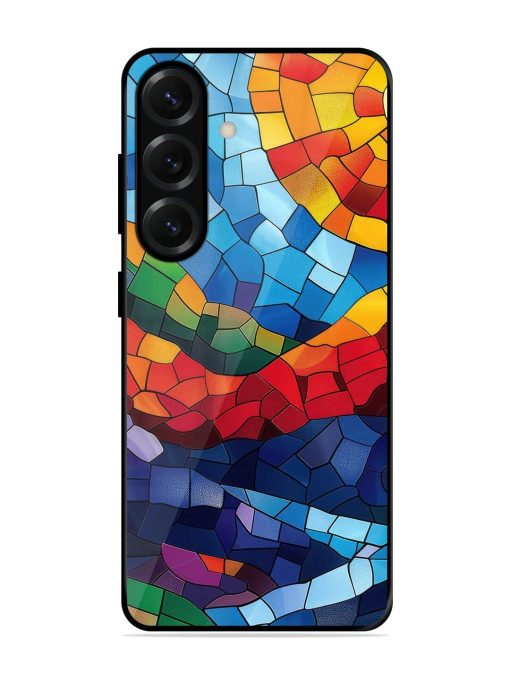 Mosaic Sunset Glossy Soft Edge Case for Samsung Galaxy S25 Plus (5G)
