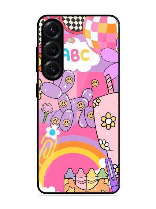 Whimsical Y2K Chaos Glossy Soft Edge Case for Samsung Galaxy S25 Plus (5G)