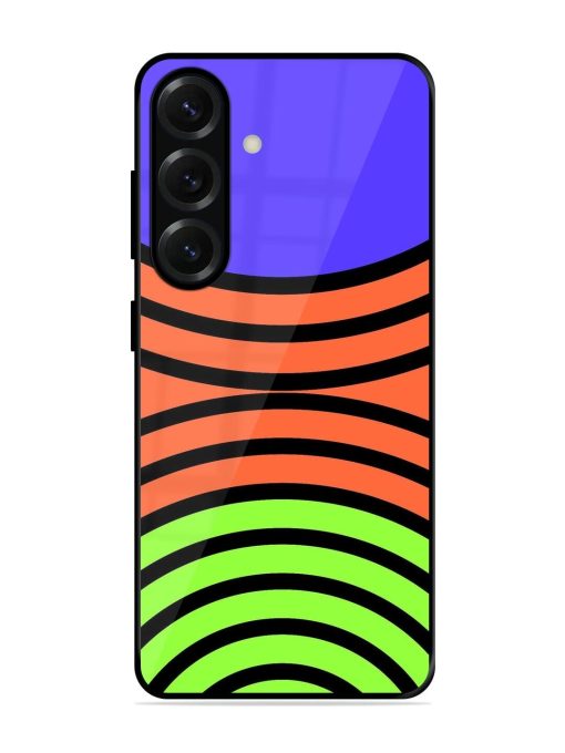 Psychedelic Stripe Symphony Glossy Soft Edge Case for Samsung Galaxy S25 Plus (5G)