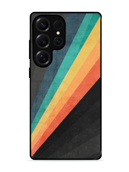 Retro Spectrum Glossy Soft Edge Case for Samsung Galaxy S25 Ultra (5G)