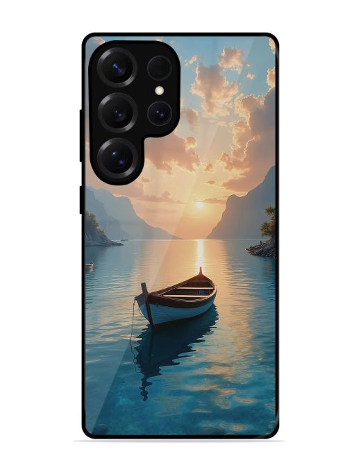 Serene Sunset Glossy Soft Edge Case for Samsung Galaxy S25 Ultra (5G)