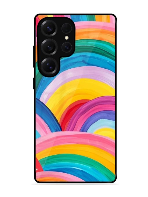 Rainbow Symphony Glossy Soft Edge Case for Samsung Galaxy S25 Ultra (5G)