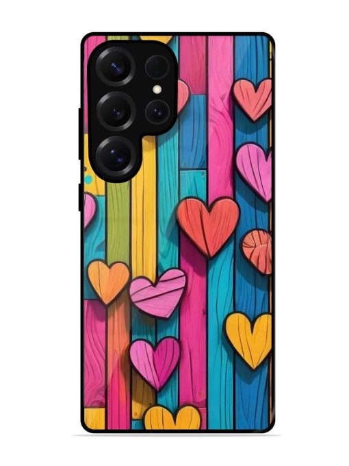 Rainbow Of Hearts Glossy Soft Edge Case for Samsung Galaxy S25 Ultra (5G)