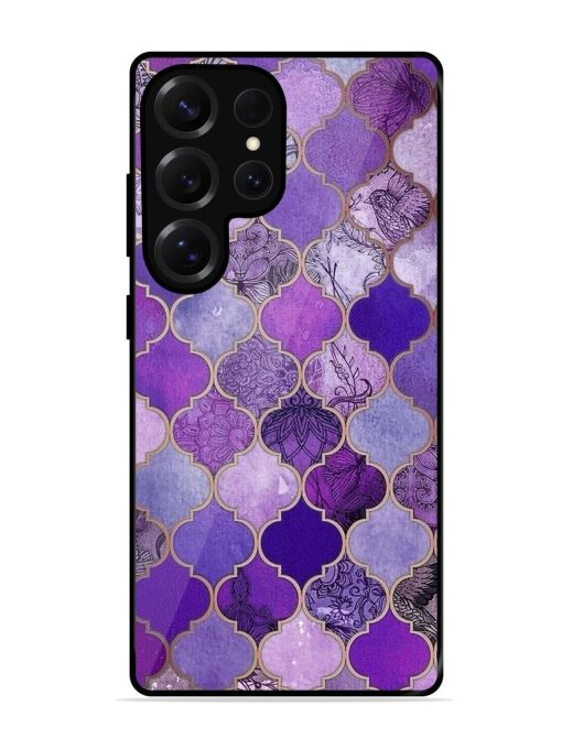 Purple Mosaic Magic Glossy Soft Edge Case for Samsung Galaxy S25 Ultra (5G)