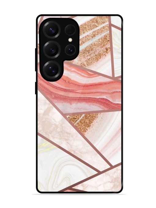 Rosy Mosaic Glossy Soft Edge Case for Samsung Galaxy S25 Ultra (5G)