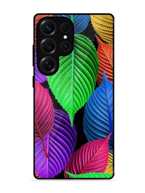 Rainbow Leaf Symphony Glossy Soft Edge Case for Samsung Galaxy S25 Ultra (5G)