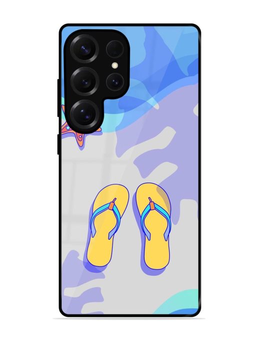 Sandy Toes And Salty Seas Glossy Soft Edge Case for Samsung Galaxy S25 Ultra (5G)