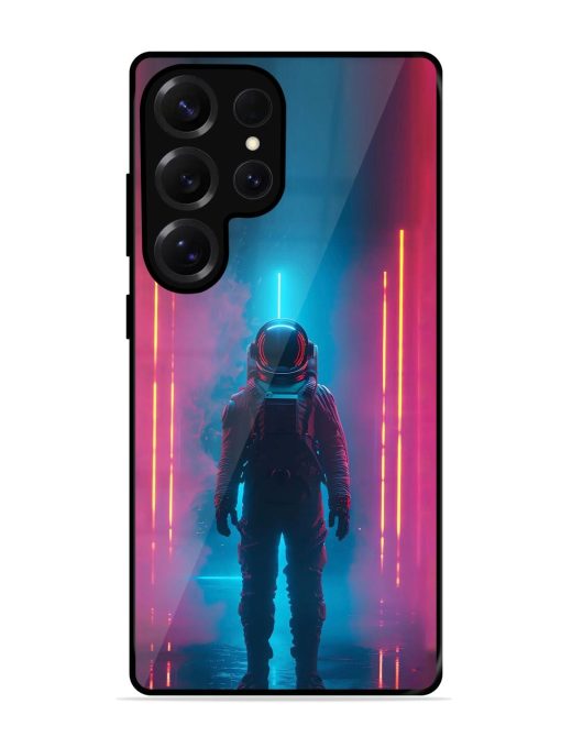 Neon Astronaut Glossy Soft Edge Case for Samsung Galaxy S25 Ultra (5G)