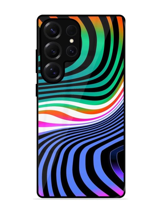 Psychedelic Waves Glossy Soft Edge Case for Samsung Galaxy S25 Ultra (5G)
