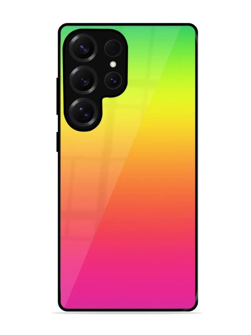 Rainbow Gradient Glossy Soft Edge Case for Samsung Galaxy S25 Ultra (5G)