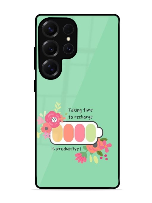 Recharge And Bloom Glossy Soft Edge Case for Samsung Galaxy S25 Ultra (5G)