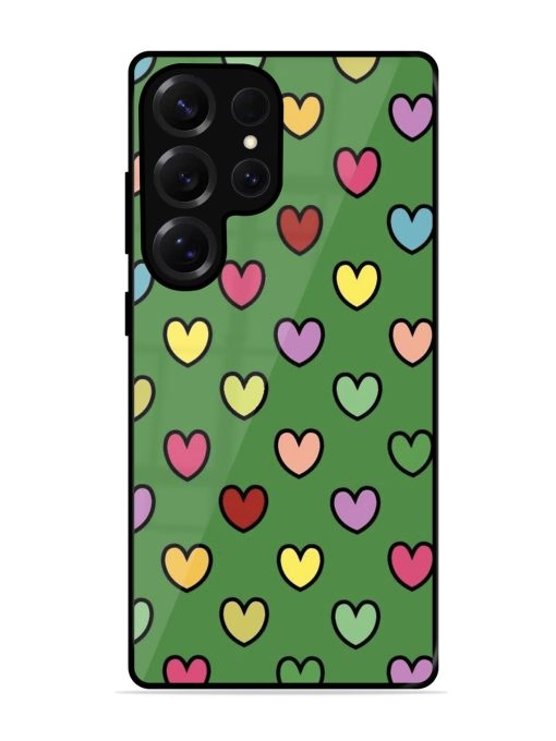 Rainbow Heart Parade Glossy Soft Edge Case for Samsung Galaxy S25 Ultra (5G)