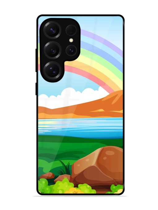 Rainbow Over The Lake Glossy Soft Edge Case for Samsung Galaxy S25 Ultra (5G)