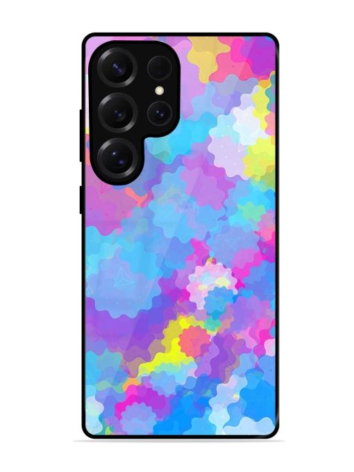 Psychedelic Cloud Burst Glossy Soft Edge Case for Samsung Galaxy S25 Ultra (5G)