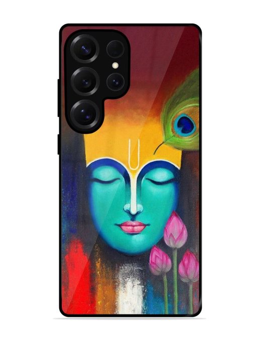 Divine Tranquility: The Face Of Krishna Glossy Soft Edge Case for Samsung Galaxy S25 Ultra (5G)