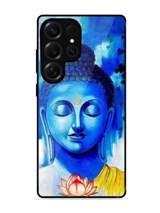 Serene Buddha With Lotus Glossy Soft Edge Case for Samsung Galaxy S25 Ultra (5G)