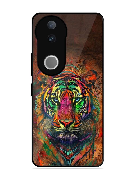 Cosmic Tiger Glossy Soft Edge Case for Vivo V50 (5G)