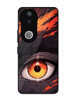 Inferno Gaze Glossy Soft Edge Case for Vivo V50 (5G)