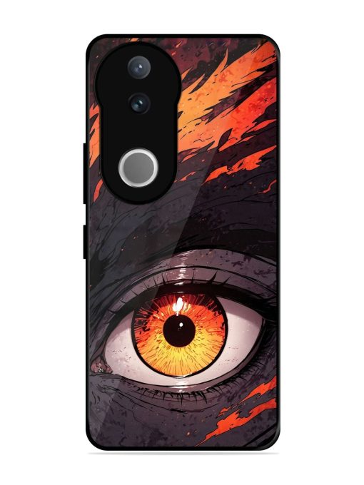 Inferno Gaze Glossy Soft Edge Case for Vivo V50 (5G)