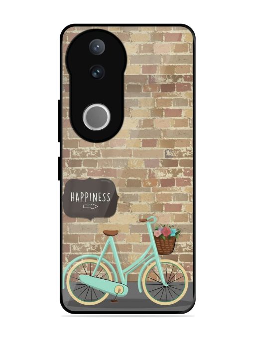 Pedaling Towards Happiness Glossy Soft Edge Case for Vivo V50 (5G)