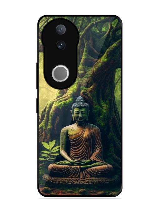 Green Buddha Art Glossy Soft Edge Case for Vivo V50 (5G)