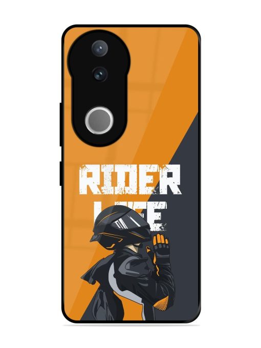 Ride Never Ends Glossy Soft Edge Case for Vivo V50 (5G)