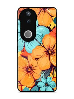 Tropical Bloom Glossy Soft Edge Case for Vivo V50 (5G)