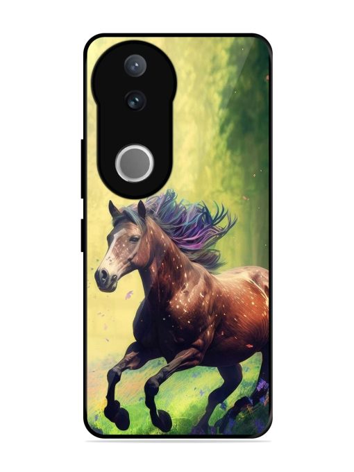 Enchanted Gallop Glossy Soft Edge Case for Vivo V50 (5G)
