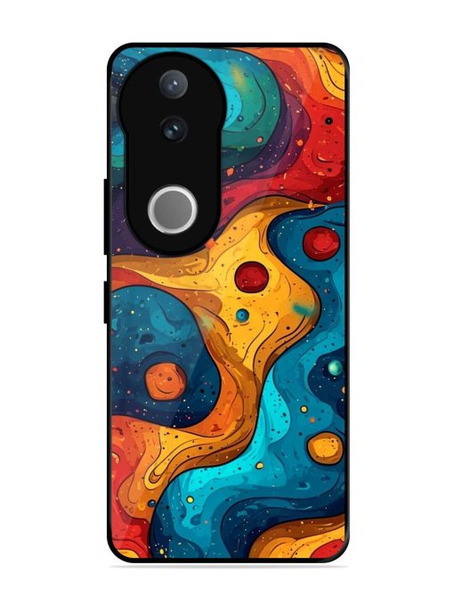 Cosmic Swirl Glossy Soft Edge Case for Vivo V50 (5G)