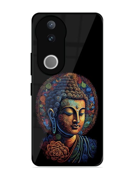 Stained Glass Serenity Glossy Soft Edge Case for Vivo V50 (5G)