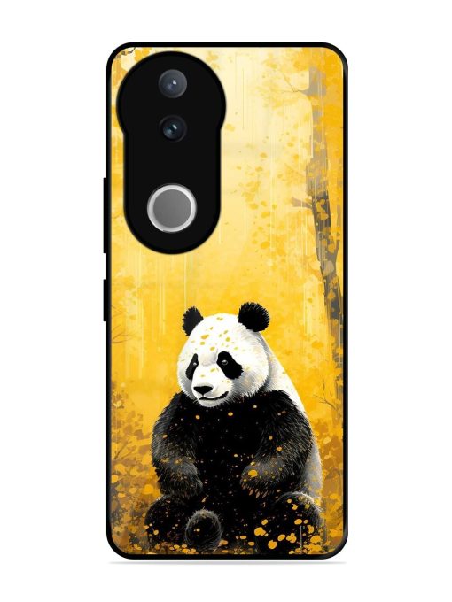 Golden Solitude Glossy Soft Edge Case for Vivo V50 (5G)