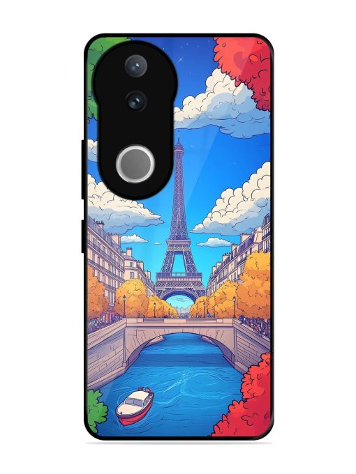 Parisian Panorama Glossy Soft Edge Case for Vivo V50 (5G)